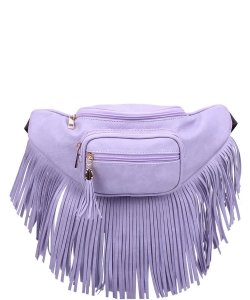 Fashion Fringe Tassel Fanny Pack Waist Bag KL088 LAVENDER